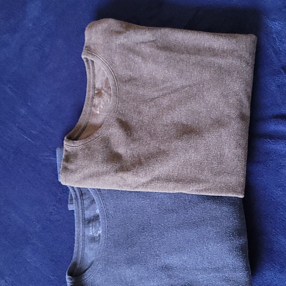 2 Sonoma Tees 1/Navy & 1/Brown Crewneck Tee